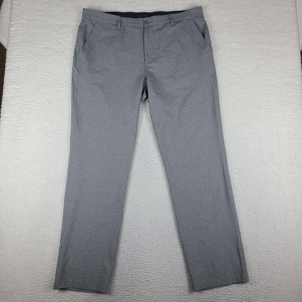 Johnston & Murphy Pants Mens 36x33‎ Gray XC4 Straight Leg Performance Tech Golf